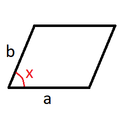 area via angle