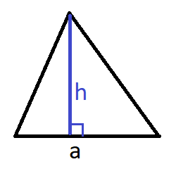 area via height