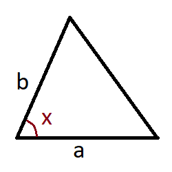 area via angle