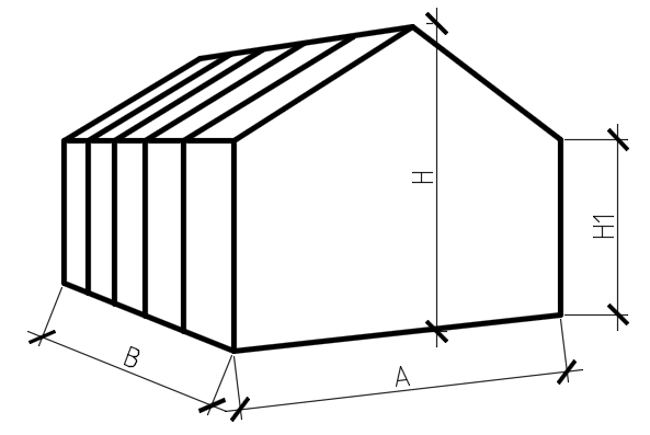 Triangular greenhouse