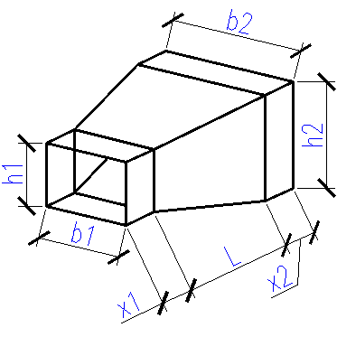 rectangular-to-rectangular transition