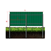 Fence calculation for corrugated sheet